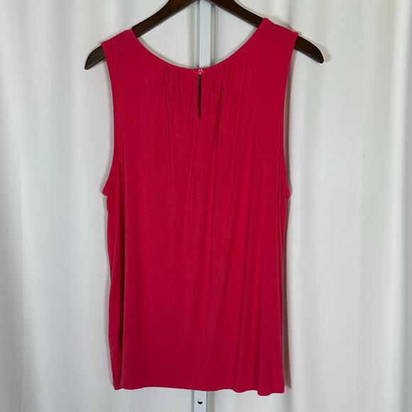 Liverpool LA Fuchsia Plaid Boyfriend Blazer and Fuchsia Shell 1X Academia Office - Picture 13 of 16